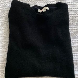 Boden cashmere crew neck sweater size M in black